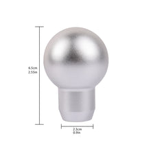 Load image into Gallery viewer, BRAND NEW UNIVERSAL MOMO Racing Universal Silver Aluminum Round Shift Knob Lever Knob M8 M10 M12