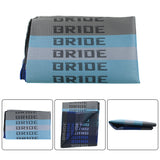 BRAND NEW Full Blue Rainbow JDM Bride Fabric Cloth For Car Seat Panel Armrest Decoration 1M×1.6M