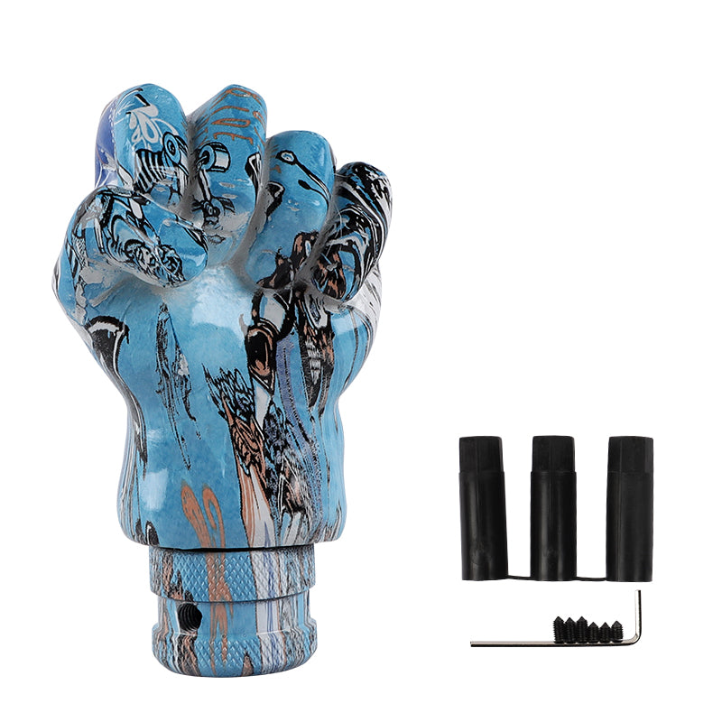 Brand New JDM Stickerbomb V8 Hand Fist Design Universal Car Racing Shift Knob Manual Gear Shift Knob Shifter M12 M10 M8