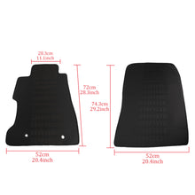 Load image into Gallery viewer, BRAND NEW 2012-2015 Honda Civic Bride Fabric Black Custom Fit Floor Mats Interior Carpets LHD