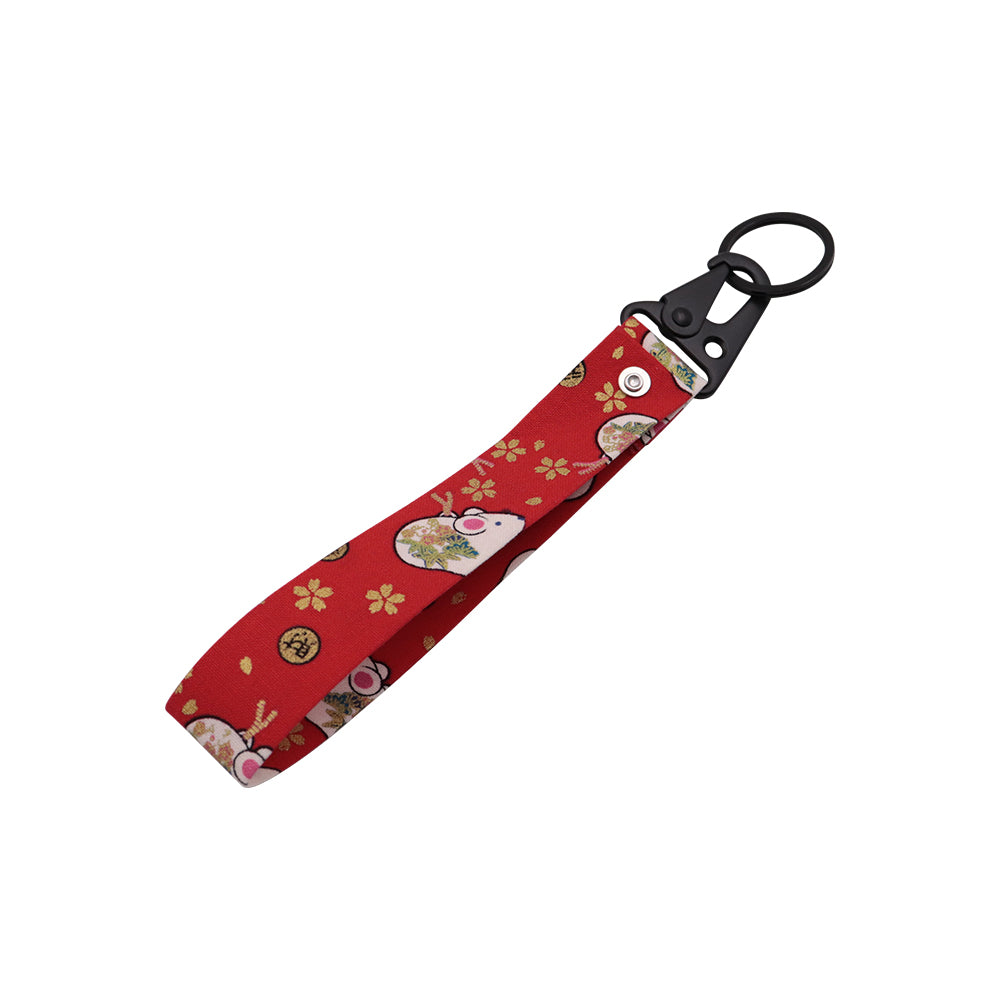 BRAND NEW JDM Sakura Mouse Racing Keychain Metal key Ring Hook Strap Lanyard Universal