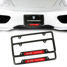 Load image into Gallery viewer, Brand New Universal 2PCS 5.0L COYOTE V8 Carbon Fiber Look Metal License Plate Frame