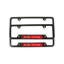 Load image into Gallery viewer, Brand New Universal 2PCS 5.0L COYOTE V8 Carbon Fiber Look Metal License Plate Frame