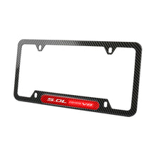 Load image into Gallery viewer, Brand New Universal 2PCS 5.0L COYOTE V8 Carbon Fiber Look Metal License Plate Frame