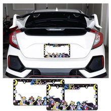 Load image into Gallery viewer, Brand New Universal 2PCS Anime Sailor Moon ABS Plastic Black License Plate Frame