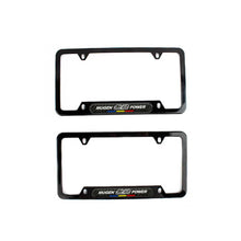 Load image into Gallery viewer, Brand New Universal 2PCS Mugen Glossy Black Metal License Plate Frame