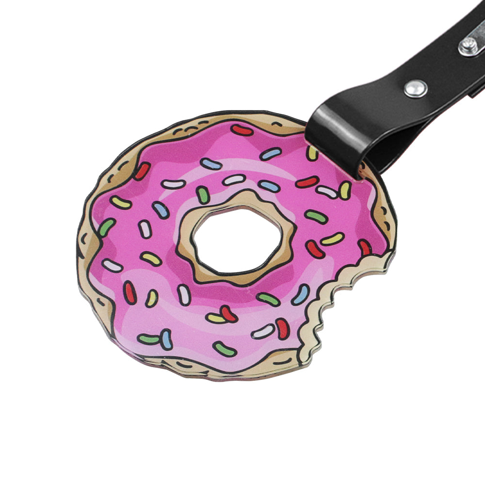 Brand New The Simpsons Sprinkled Donut JDM TSURIKAWA Ring Subway Train Bus Handle Black Strap Charm Drift