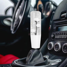 Load image into Gallery viewer, Brand New Universal 150mm Sakura White Glitter Rose Flowers Manual Car Gear Stick Shift Knob M8 M10 M12