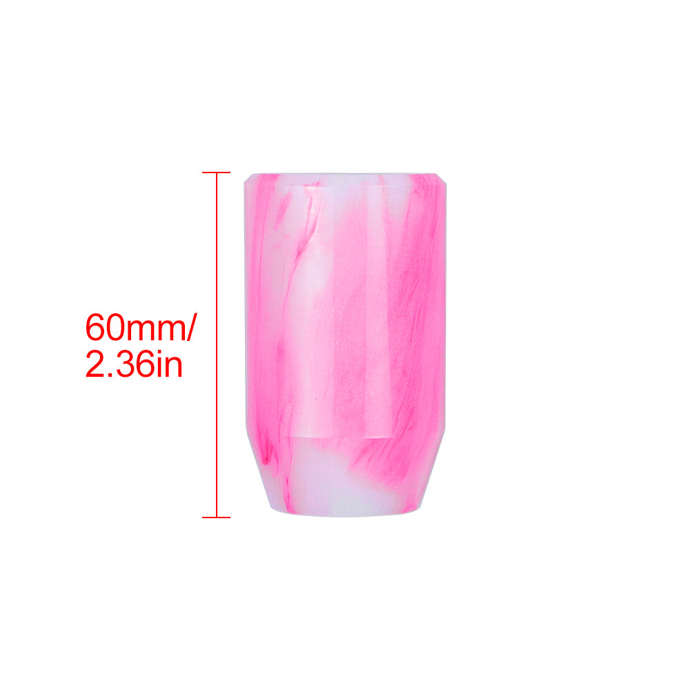 Brand New JDM Universal Pink 6CM Marble Style Stick Manual Gear Shift Knob Shifter M8 M10 M12