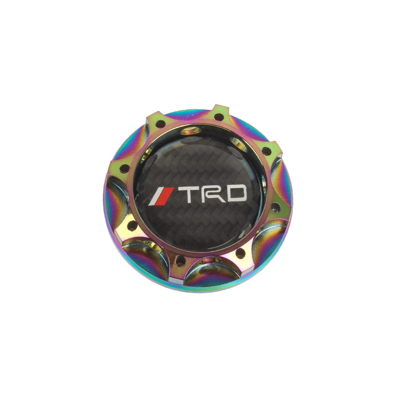 Brand New Toyota TRD Real Carbon Fiber Sticker ALUMNIUM Neo Chrome Billet Engine Oil FILLER Cap