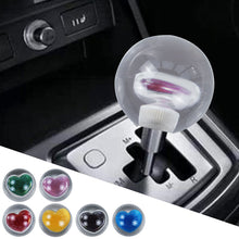 Load image into Gallery viewer, Brand New Universal Round Ball Heart Purple Crystal Clear Manual Gear Shift Knob Shifter M8 M10 M12