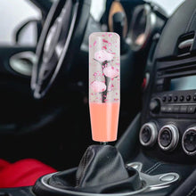 Load image into Gallery viewer, Brand New Universal 150mm Sakura Pink Glitter Rose Flowers Manual Car Gear Stick Shift Knob M8 M10 M12