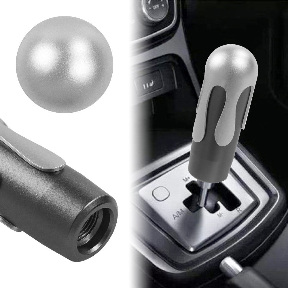 Brand New Universal Ice Cream Aluminum Black Silver Manual Car Gear Shift Knob Stick Shifter M8 M10 M12