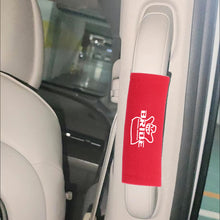 Load image into Gallery viewer, BRAND NEW UNIVERSAL JDM Bride Red Suede Roof Safety Handle Ceiling Handrail Cover Pull Handle Racing