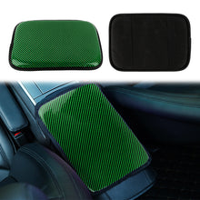 Load image into Gallery viewer, BRAND NEW UNIVERSAL CARBON FIBER GREEN Car Center Console Armrest Cushion Mat Pad Cover