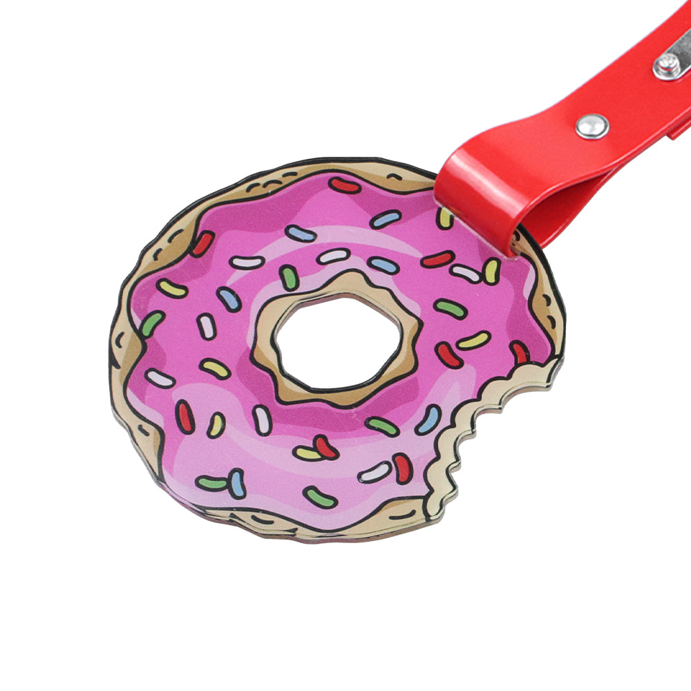 Brand New The Simpsons Sprinkled Donut JDM TSURIKAWA Ring Subway Train Bus Handle Red Strap Charm Drift