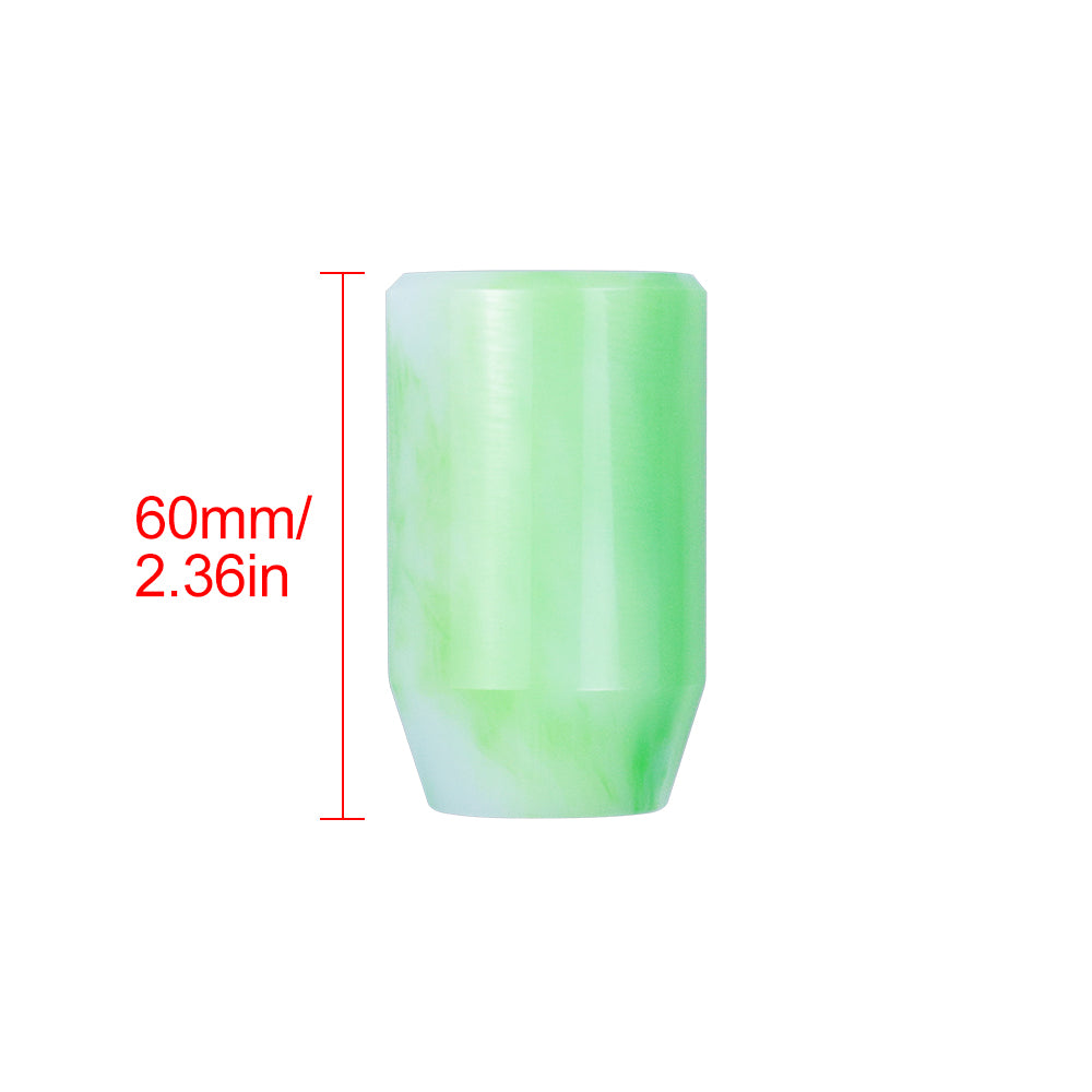 Brand New JDM Universal Green 6CM Marble Style Stick Manual Gear Shift Knob Shifter M8 M10 M12