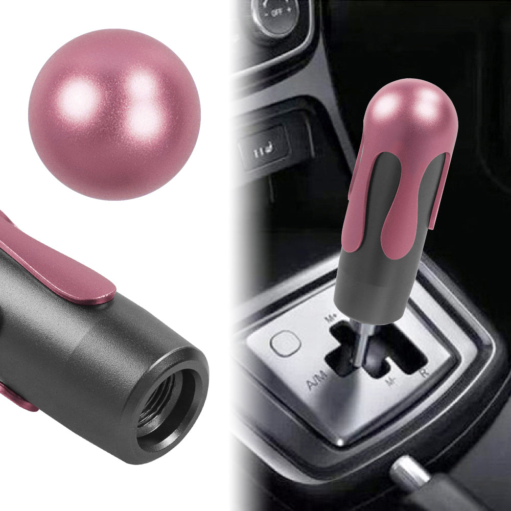 Brand New Universal Ice Cream Aluminum Black Pink Manual Car Gear Shift Knob Stick Shifter M8 M10 M12