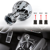 Brand New JDM Skull Stickerbomb V1 Design Universal Round Ball Car Racing Shift Knob Manual Gear Shift Knob Shifter M12 M10 M8