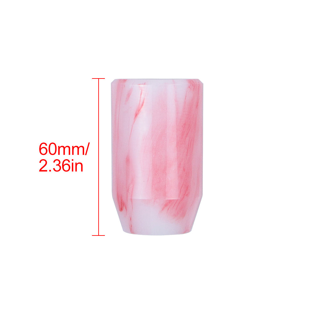 Brand New JDM Universal Red 6CM Marble Style Stick Manual Gear Shift Knob Shifter M8 M10 M12