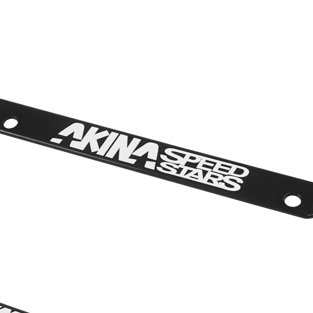 Brand New Universal 1PCS JDM INITIAL D AKINA SPEEDSTAR ABS Plastic Black License Plate Frame