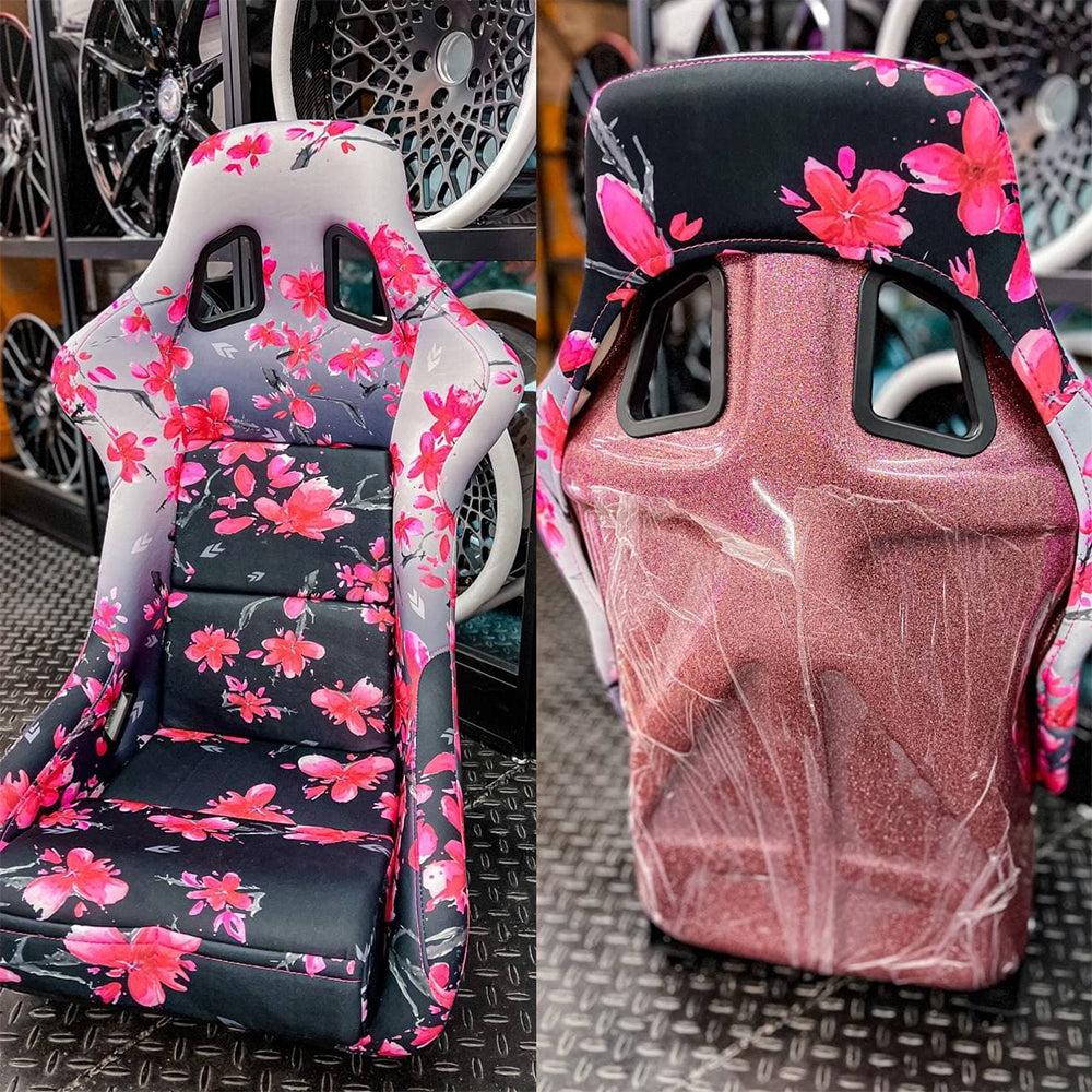 BRAND NEW FULL JDM SAKURA FLOWER BLOSSOM Fabric Cloth For Car Seat Panel Armrest Decoration 1M×1.62M