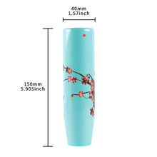 Load image into Gallery viewer, Brand New Universal 15CM Sakura Flowers Pearl Teal Long Stick Manual Car Gear Shift Knob Shifter M8 M10 M12