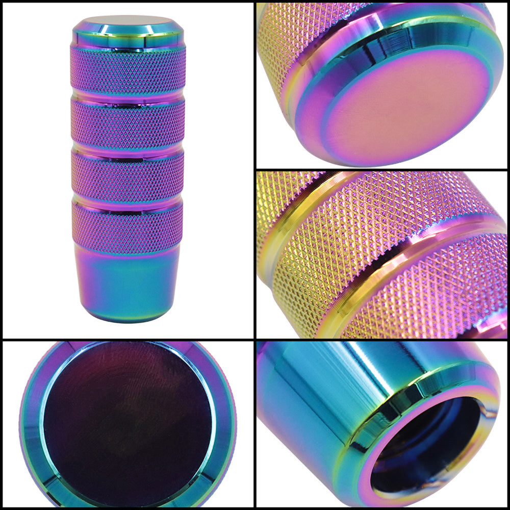 Brand New Universal Frosted Neo Chrome Aluminum Manuel Gear Stick Shift Knob Shifter M8 M10 M12