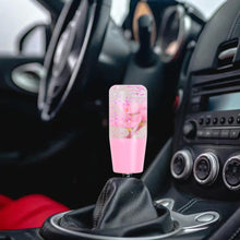 Load image into Gallery viewer, Brand New Universal 100mm Sakura Pink Glitter Rose Flowers Manual Car Gear Stick Shift Knob M8 M10 M12