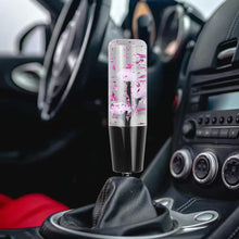 Load image into Gallery viewer, Brand New Universal 150mm Sakura Light Pink Glitter Rose Flowers Manual Car Gear Stick Shift Knob M8 M10 M12