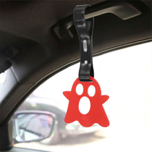 Load image into Gallery viewer, Brand New Ghost Shaped Red JDM TSURIKAWA Ring Subway Train Bus Handle Black Strap Charm Drift