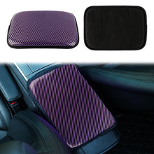 Load image into Gallery viewer, BRAND NEW UNIVERSAL CARBON FIBER PURPLE Car Center Console Armrest Cushion Mat Pad Cover