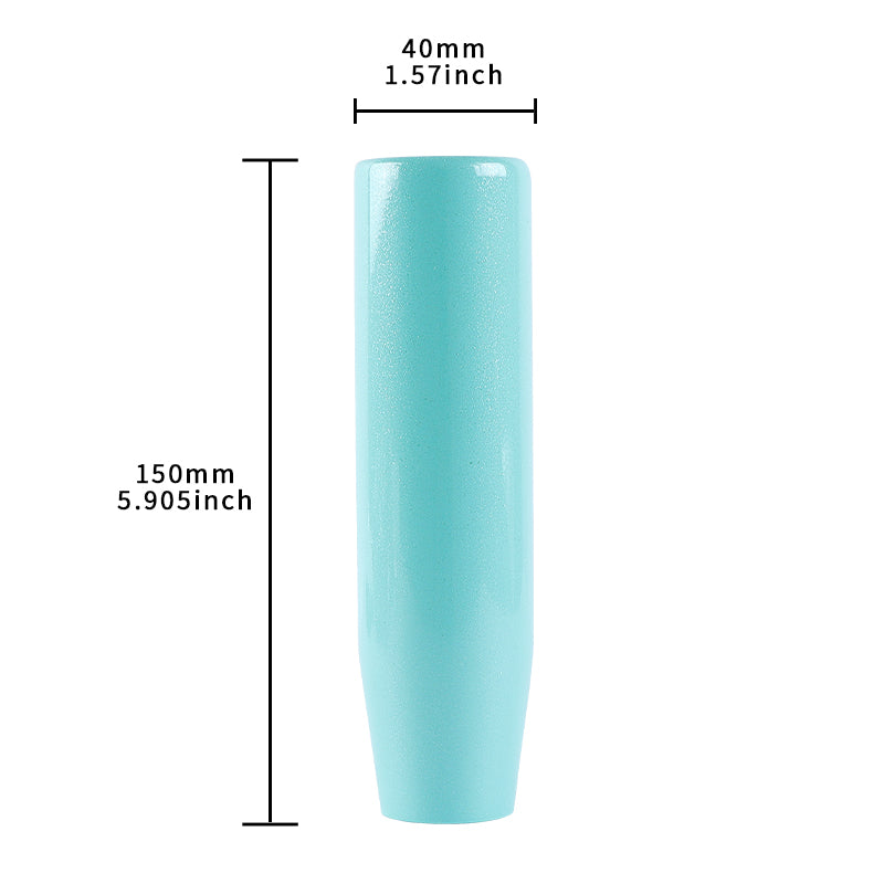 Brand New Universal 15CM Pearl Teal Long Stick Manual Car Gear Shift Knob Shifter M8 M10 M12