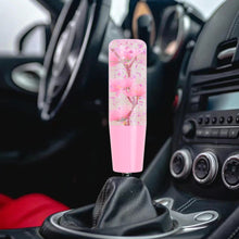 Load image into Gallery viewer, Brand New Universal 150mm Sakura Pink Glitter Rose Flowers Manual Car Gear Stick Shift Knob M8 M10 M12