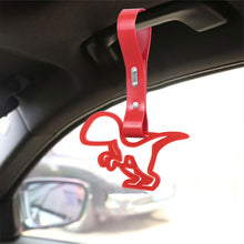 Load image into Gallery viewer, Brand New Dinosaur RED JDM TSURIKAWA Ring Subway Train Bus Handle Red Strap Charm Drift