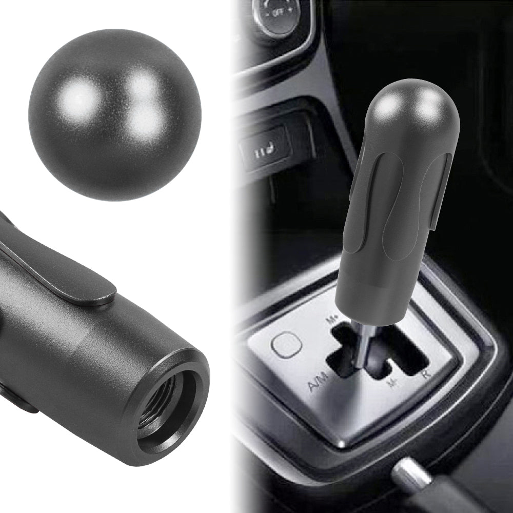 Brand New Universal Ice Cream Aluminum Black Black Manual Car Gear Shift Knob Stick Shifter M8 M10 M12