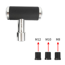 Load image into Gallery viewer, Brand New Universal TRD SILVER Aircraft Joystick Aluminum Leather Car Gear Shift Knob Shifter Lever Head M8 M10 M12