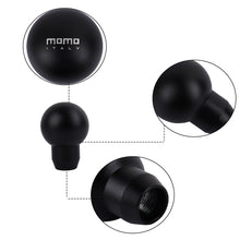 Load image into Gallery viewer, BRAND NEW UNIVERSAL MOMO Racing Universal Black Aluminum Round Shift Knob Lever Knob M8 M10 M12