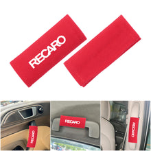 Load image into Gallery viewer, BRAND NEW UNIVERSAL JDM Recaro Red Suede Roof Safety Handle Ceiling Handrail Cover Pull Handle Racing