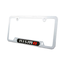 Load image into Gallery viewer, Brand New Universal 2PCS NISMO Silver Metal License Plate Frame