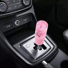 Load image into Gallery viewer, Brand New Universal 100mm Sakura Pink Glitter Rose Flowers Manual Car Gear Stick Shift Knob M8 M10 M12