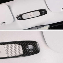 Load image into Gallery viewer, BRAND NEW 2020-2024 TESLA MODEL Y REAL CARBON FIBER MOLDED READING LIGHT COVER TRIM INTERIOR DECORATION COVER