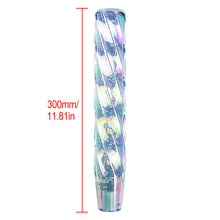 Load image into Gallery viewer, Brand New Universal 30CM VIP 300mm Transparent Manual Neo Chrome Twist Crystal Bubble Racing Gear Shift Knob