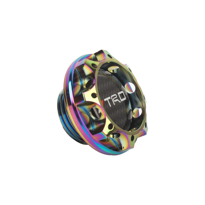 Brand New Toyota TRD Real Carbon Fiber Sticker ALUMNIUM Neo Chrome Billet Engine Oil FILLER Cap