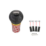 BRAND NEW UNIVERSAL MOMO ULTRA GRAFFITI SUEDE LEATHER MANUEL GEAR STICK SHIFT KNOB M8 M10 M12 M11 M12