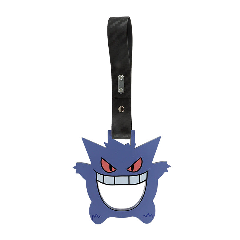 Brand New Anime GENGAR JDM TSURIKAWA Ring Subway Train Bus Handle Carbon Fiber Strap Charm Drift