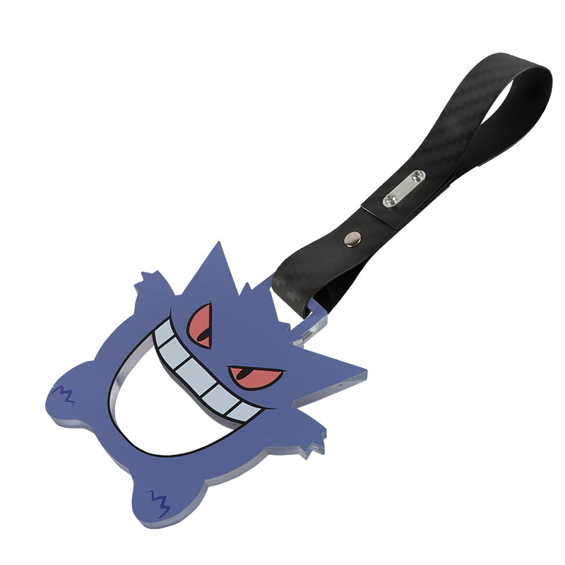 Brand New Anime GENGAR JDM TSURIKAWA Ring Subway Train Bus Handle Carbon Fiber Strap Charm Drift