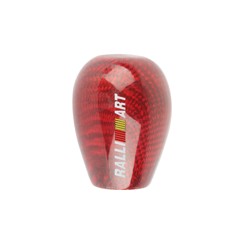 Brand New Universal Ralliart Red Real Carbon Fiber Manual Gear Stick Shift Knob Shifter M8 M10 M12