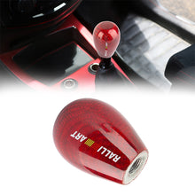 Load image into Gallery viewer, Brand New Universal Ralliart Red Real Carbon Fiber Manual Gear Stick Shift Knob Shifter M8 M10 M12