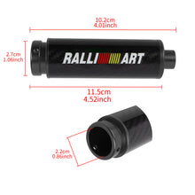 Load image into Gallery viewer, BRAND NEW UNIVERSAL 1PCS RALLIART Real Carbon Fiber Car Aluminum Black Handle Hand Brake Sleeve Protector Fitment Cover